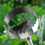 Reliable Adjustable Steel Mulch Hole Punch Tool for Gardening Easy Grip Handle