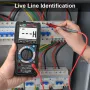 MESTEK TRMS Large Au-to Digital Multimeter Auto Range Fast Accurately Measures Multimetro 1000V 10A AC DC Ohm Hz NCV Live Voltage Meter