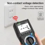 MESTEK TRMS Large Au-to Digital Multimeter Auto Range Fast Accurately Measures Multimetro 1000V 10A AC DC Ohm Hz NCV Live Voltage Meter