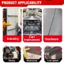 Drillpro 720W Brushless Electric Rivet Gun High Power Cordless Tool with 2000RPM Speed 588N.M Torque Suitable for 2.4~5.0mm Rivets Compatible with Mak 18V Battery Powerful Efficient Versatile