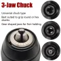 13mm Threaded Keyless Metal Drill Chuck, Hex Shank/SDS/Square Quick Grip Adapter, Chuck for Drill Bit Screwdriver Tap&Sockets