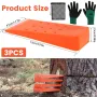 3Pcs Felling Wedges Plastic Chainsaw Wedges Wear Resistant Tree Cutting Wedges Logging Supplies Safety Chainsaw Accessories