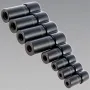 Steel Tap Socket Set 8pcs Compatible with Tight Spaces Automotive Tools 1/4 3/8 Inch Drive