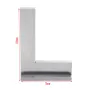 DIN875-2 100x70mm 90 Degree Angle Corner Square Ruler Wide Base Gauge Woodworking Tool