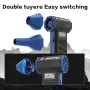 DRILLPRO P30 Turbo Fan 130,000 RPM 300g Wind Pressure with 5000mAh Battery Dual Nozzles Portable Brushless Motor High Performance