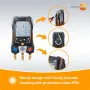ForTesto 550s Digital Manifold Gauge HVAC Refrigeration Pressure 60 Bar Vacuum 20000 Micrometer Temperature Bluetooth Wireless IP54 Professional Tool