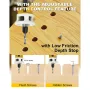 Carbide Tipped Countersink Drill Bits Set Low Friction Depth Stop 1/4\ Hex Shank Replaceable HSS Pilot Drill Wood Plastic Woodworking
