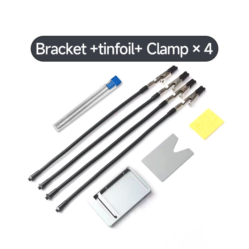 bracket + tinfoil + Clamps x 4