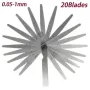 32/20/17 Blades Metric Feeler Gauge High Precision 0.04-0.88 Thickness Gages Gap Filler Feeler Gauges Woodworking Measuring Tool