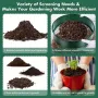 Soil Sifter Gardening Compost Sieve 4 Interchangeable Meshes Sand Rocks Dirt Shovel 30cm 11.8in High-Quality Soil Preparation