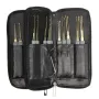 DANIU 24pcs Single Hook Lock Pick Set with 1Pc Transparent Lock Locksmith Practice Training Skill Set