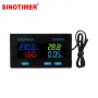SINOTIMER SPM005 Multifunctional Power Meter High Accuracy LCD Display Measures Voltage Current Temperature Power 32-bit Operation