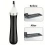 Mini Electric Sander Grinding Pen Reciprocating Polishing Machine with 8 Polishing Heads Adjustable Speed for Model Hobby Kits Black