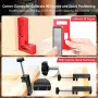 6Pcs/Set Aluminum Alloy Square Corner Clamps 90 Degree Right Angle Positioning Square Measuring Ruler Woodworking Clamps for Picture Frame Cabinet Boxes Drawers