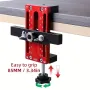 Adjustable Aluminum Alloy Cabinet Door Positioner Clamp 5-45mm One-Hand Operation for Most Cabinet Doors Includes 10mm Sleeve Easy Installation