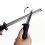 30cm/12\ Diamond Knife Sharpener Sharpening Steel 600 Grit Oval Design Efficient and Safe Tool Sharpening