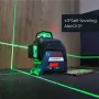 GLL 3-60 XG 3D Green Laser Level 12 Lines Auto-Leveling 30m Range IP54 High Accuracy Construction Tool