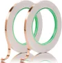 Copper Tape Conductive Adhesive Metal Copper Strip for Grounded EMI Shielding Solder Stained Glass Paper Circuits DIY Crafts