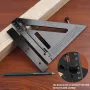 Aliminyòm Alloy Triangular Règleman Ambidextrous Pwen 7 pous Square Protractor Miter Zouti pou Carpenters Woodworking Jeni Drafting