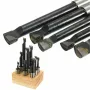 9pcs 12mm Shank Boring Bar Set Carbide Tipped Lathe Tool Flat End Rod