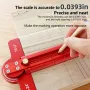 Professional Aluminum Alloy Woodworking Ruler with 0-90° Angle Marking Versatile Line Drawing Precise Measurement Imperial System