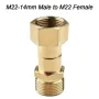 360 Degree M22 Pressure Washer Attachment Reliable Brass Swivel Connector for High Pressure Hose Anti Kink Tool