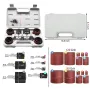 Sanding Drum Kit 37 Pcs Rubber Spindle Sanding Drum Sander Tool Kit Set for Drill Press for Home Improvement Hobbies Carpentry