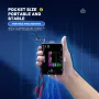 مزود طاقة تيار مستمر DPS100 بشاشة عالية الدقة مقاس 2.4 بوصة، مخرج 100 وات، مدخل تيار مستمر من النوع C، جهد وتيار قابلان للتعديل، 10 مخرجات محددة مسبقًا