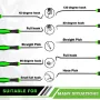 10pcs Chrome Vanadium Steel Seal Hook Driver Puller Set Ergonomic Glue-Coated Handle ASME Standard Premium Canvas Bag
