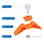 Multi-Angle Handheld Sanding Tool Plastic Manual Sander for Model Building Woodworking Parts Finishing Lightweight and Portable Ergonomic Design