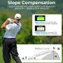 CIGMAN CT-1200 Golf Rangefinder 6X Zoom Magnification 1312 Yards Slope Compensation Color Display Flagpole Lock Rechargeable Waterproof Golf Accessories