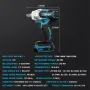 Drillpro 18V 0-3200RPM Cordless Impact Wrench Driver Brushless Motor With LED Light Electric Wrench Adapted for Makita DTW285Z