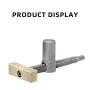 19mm/20mm 2PCS Woodworking Desktop Clip with 4 PCS Dog Holes Stop Fast Fixed Dog Hole Clip Clamp Brass Stainless Steel Fixture Vise Benches Joinery Carpenter Tool