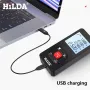 HILDA Laser Distance Meter 50m/100m/120m High Precision ±2mm Rangefinder LCD Backlight Display Type-C Battery