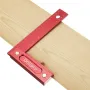 Drillpro 150/200mm Metric Precision Woodworking Square Aluminum Alloy Wide Seat Scribing Tool L 90° Right Angle Ruler