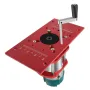 M8 Black/Red CNC Router with Aluminum Inverted Plate Lift Table and Electric Wood Milling Platform