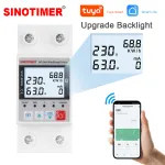 SINOTIMER SVP688 WiFi Energy Meter Remote Control Voltage/Current/Leakage Protection Real-Time Monitoring Adjustable Parameters Three Timing Modes Ensure Efficient Energy Management