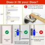 4Pcs Dreambaby Child Protection Door Lever Lock Quick Install 3M Adhesive Toddler Door Safety ABS Design One Hand Use