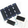 14W 5V ETFE Solar Folding Charger Solar Panel Mobile Phone Power Bank Outdoor Power Bank Charging Pack Dual USB