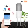 Smart WiFi Soil Sensor Waterproof IP65 Accurate Real-Time Tracker for Farming Gardening with Tuya APP Connectivity