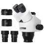 MUSTOOL 3.5X 7X 45X 90X Double Boom Stand Zoom Simul Focal Trinocular Stereo Microscope+41MP Camera Microscope For Industrial PCB Repair
