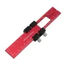 Woodworking Tools Ruler Pocket Ruler Layout Tool Aluminum Precision Ruler with T-Track Slide Stops Inch and Metric Scale