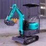 1 Ton Mini Excavator EPA Engine Compact Crawler Digger 13.5kw Power 0.025m³ Bucket for Home Garden Farm Constructiona