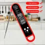 Digital Meat Thermometer Foldable Probe Fast Reading -50℃ to 300℃ Auto-Off LCD Display for Cooking BBQ Kitchen