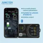 JUNCTEK Monitor de Bateria Bluetooth KL-F DC 0-120V 0-600A Testador de Bateria Tensão Corrente VA Medidor de Bateria Coulomb Medidor Indicador de Capacidade