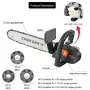 HLIDA Multi-Compatible Electric Chain Saw Converter DIY Kit Adjustable Hardened Saw Chain High Speed 11000rpm with Auto-Oil Supply Safety Features for Effective Wood Glass Metal Cutting
