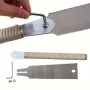 2PCS Pull Saw Set 24inch Double-Edge Saw 10/18 TPI 20inch Single-Edge Saw 14 TPI SK5 Steel Blades for Carpentry DIY Woodworking