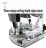 Multifunzione per macchina di rifinitura Base a pressione Fresatrice elettrica per legno Base inclinata Utensile per lavorazione del legno scanalato Utensile per lavorazione del legno