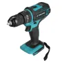 Drillpro 10mm Chuck Impact Drill 350N.m Cordless Electric Drill For Mak18V Battery 4000RPM LED Light Power Drills