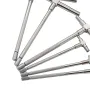 Conjunto de medidores telescópicos de precisão de 6 peças, 8-150 mm, conjunto de medidores de furo em T interno, cabeça quadrada banhada, micrômetro telescópico, ferramentas de medição